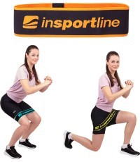 Pretestības lente inSPORTline Hiplop L - Oranža