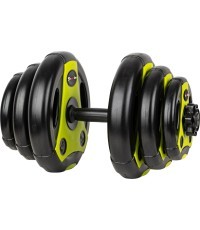 inSPORTline hanteles 3-18 kg melns-zaļš