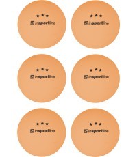 Мячи для настольного тенниса inSPORTline Elisenda S3 - 6шт. - Orange