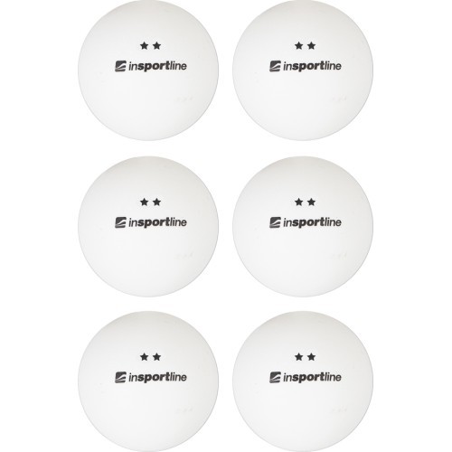 Galda tenisa bumbiņas inSPORTline Elisenda S2 - 6gab. - White