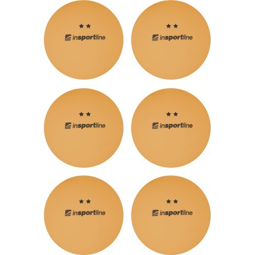 Мячи для настольного тенниса inSPORTline Elisenda S2 - 6шт. - Orange