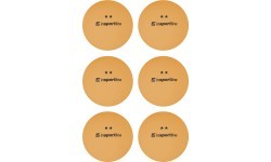 Мячи для настольного тенниса inSPORTline Elisenda S2 - 6шт. - Orange