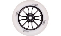 Skrejriteņa riteņi LMT S, 110 mm, ar ABEC 9 gultņiem - Melns/balts