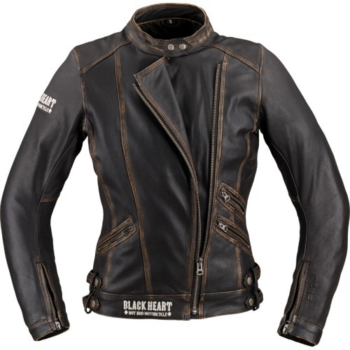 Women’s Leather Motorcycle Jacket W-TEC Black Heart Lizza - Vintage Brown