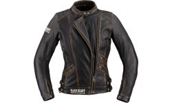 Женская кожаная мотокуртка W-TEC Black Heart Lizza - Винтажный коричневый