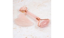Face Roller & Gua Sha Set inSPORTline Rosado Pro