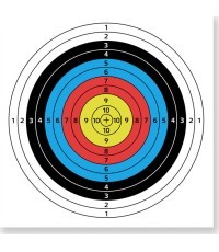 Paper Archery Target inSPORTline Darber 40x40cm, 10 Pcs.