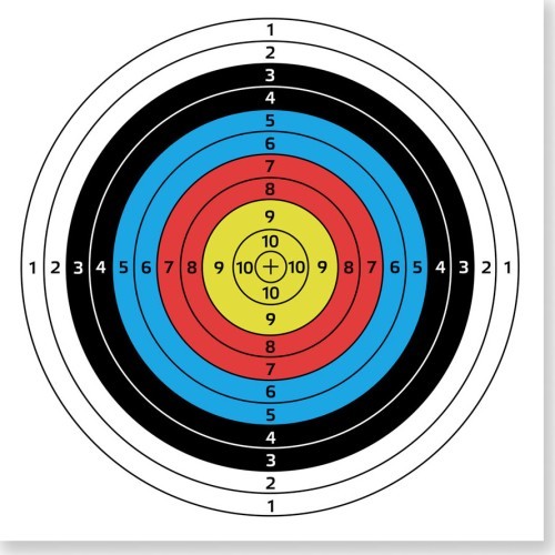 Paper Archery Target inSPORTline Dabbak, 60x60cm, 10Pcs.