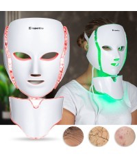 LED gaismas terapijas sejas/kakla maskas gaisma inSPORTline Hilmana