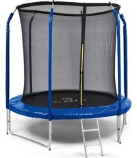 Batutiņš ar tīklu KLARFIT Jumpstarter 250 cm zils