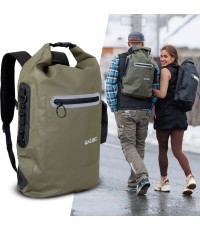 Водонепроницаемый мотоциклетный рюкзак W-TEC Uphills - Khaki