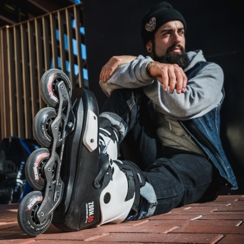 Skrituļslidas Powerslide Zoom Pro Black 80 Trinity