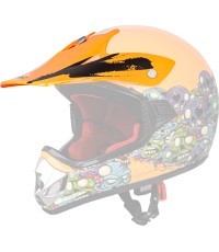 Rezerves nags ķiverei W-TEC V310 - Zombiju neona oranžs