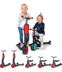 5-in-1 Worker Finfo līdzsvara velosipēds bērniem - Red