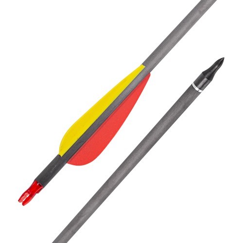 Carbon Arrows w/ Screw-In Tips inSPORTline Carbison 30”, 10pcs, Red-Yellow