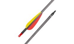 Карбоновые стрелы с ввинчиваемыми наконечниками inSPORTline Carbison 30", 10 шт., красно-жёлтые