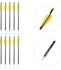 Stikla šķiedras bultas inSPORTline Frankson 34 cm, 10 gab.