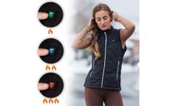 Sieviešu siltā veste inSPORTline WARMher - Black