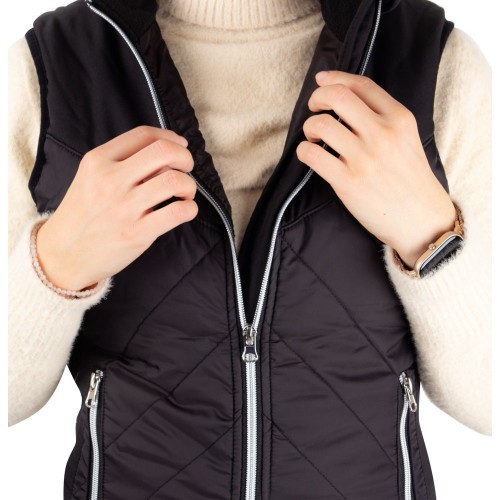 Sieviešu siltā veste inSPORTline WARMher - Black