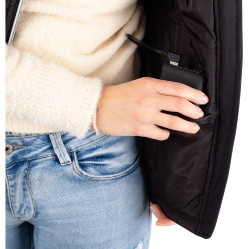 Sieviešu siltā veste inSPORTline WARMher - Black