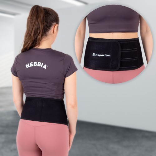 Неопреновый пояс inSPORTline Waistup - Чёрный