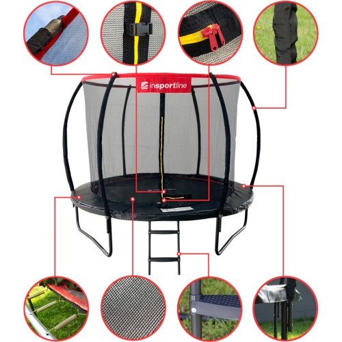 Tramplīnu komplekts inSPORTline Flea PRO 244 cm