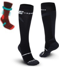 Compression Knee Socks inSPORTline Compleano AG+ - Black