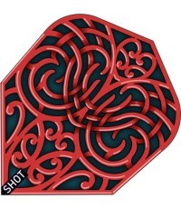 Дротики для полетов Dart Flights Shot Branded Std. No. 6 Warrior Kapene - 3-Pack