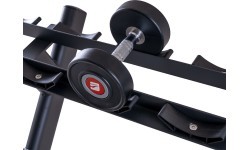 Vienrocu hanteļu statīvs ar trīs plauktiem inSPORTline GymRack III