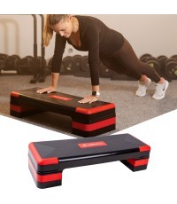 Aerobikas vingrojumu platforma inSPORTline AS250 - Black-Red