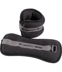 Ankle/Wrist Weights inSPORTline ON-X Neoprener 2 x 1 kg - Black