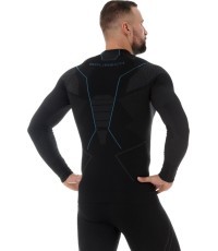 Vīriešu krekls ar garām piedurknēm Brubeck Thermo Black LS13040A