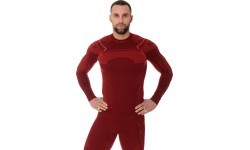 Brubeck Thermo Black men's long-sleeve shirt LS13040A