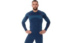 Brubeck Thermo Black men's long-sleeve shirt LS13040A