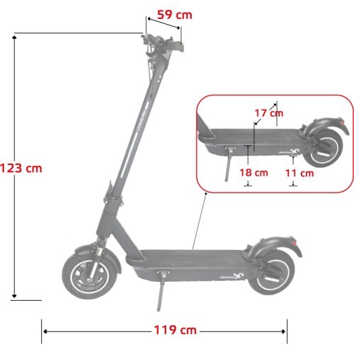 E-scooter W-TEC Lambreto Max III 700 W 10"