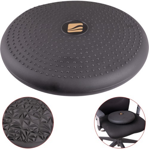 Līdzsvara spilvens inSPORTline Bumy Sitpad Deluxe - Melna