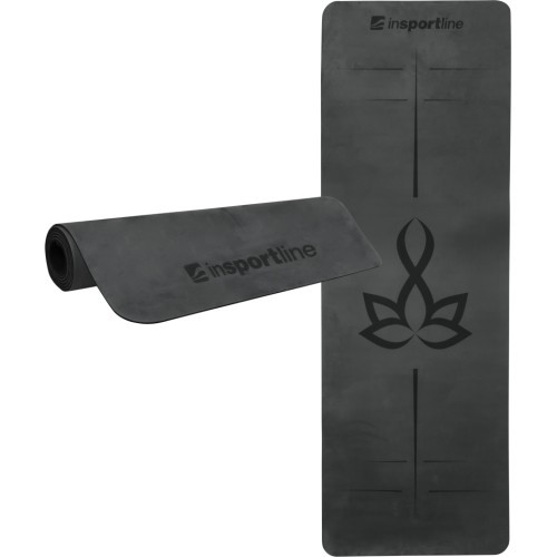 Yoga Mat inSPORTline Padvana 183 x 61 x 0.4 cm - Black