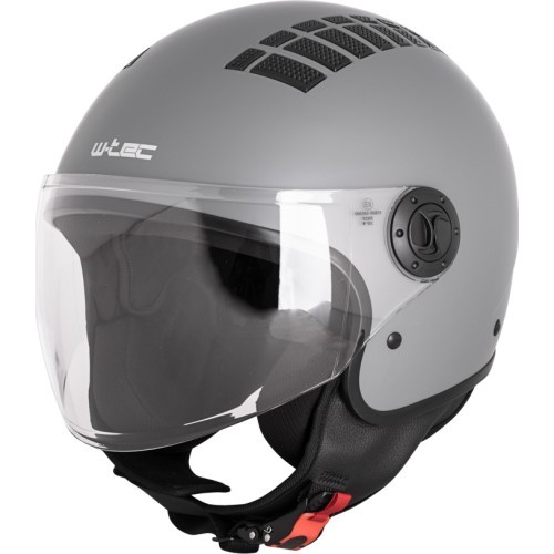 Atvērtā tipa ķivere W-TEC Baraldo - Matēta pelēka