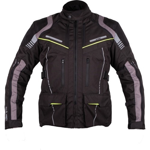 Touring Motorcycle Jacket W-TEC Smackton - Black / Green