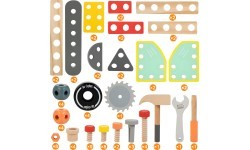 Wooden workshop for children tool table ECOTOYS