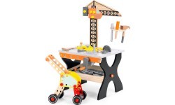 Wooden workshop for children tool table ECOTOYS