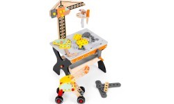 Wooden workshop for children tool table ECOTOYS
