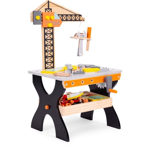 Wooden workshop for children tool table ECOTOYS