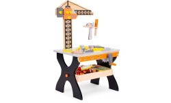 Wooden workshop for children tool table ECOTOYS
