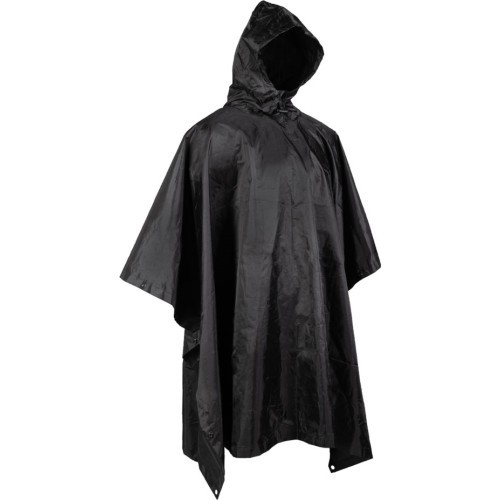 Lietus poncho MIL-TEC Basic Ripstop – melns
