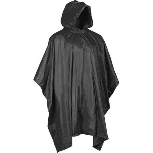 Lietusapmetnis poncho MIL-TEC, melns