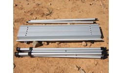 BasicNature ceļojumu krēsla rullēšanas galdiņš mazs, 70x70cm