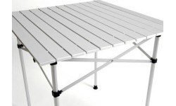 BasicNature ceļojumu krēsla rullēšanas galdiņš mazs, 70x70cm