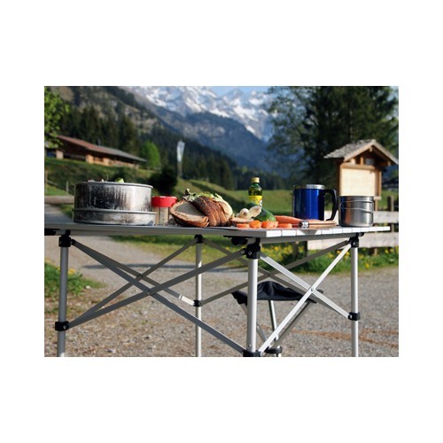 Folding Table BasicNature Travelchair Roll Table Small, 70x70cm