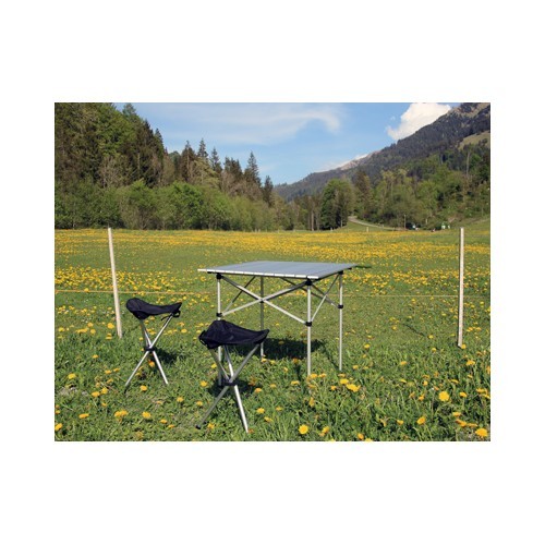 Folding Table BasicNature Travelchair Roll Table Small, 70x70cm